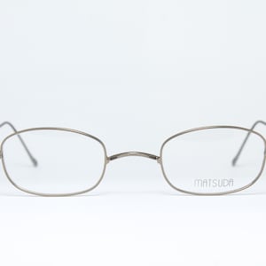 Kleines Objektiv MATSUDA 10141 BRU 44-23 Sattelbrücke Seltene Einzigartige True Vintage Brillen Gläser Lunettes Occhiali Bril Glasögon Gafas E06