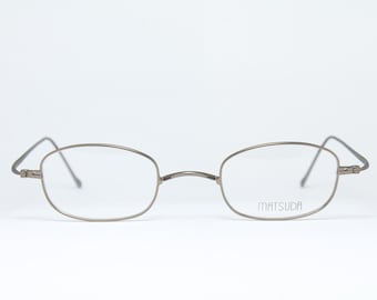 Kleines Objektiv MATSUDA 10141 BRU 44-23 Sattelbrücke Seltene Einzigartige True Vintage Brillen Gläser Lunettes Occhiali Bril Glasögon Gafas E06