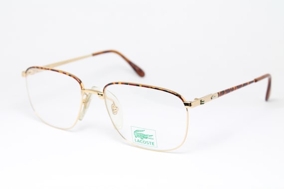 80s LACOSTE 765 F Tortoise-Gold Rare Unique True … - image 1