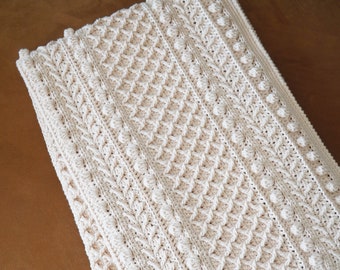 Crochet modern blanket pattern, Video tutorial + Chart, Easy crochet afghan, Throw blanket pattern, Boho blanket, Home decor, 5 sizes