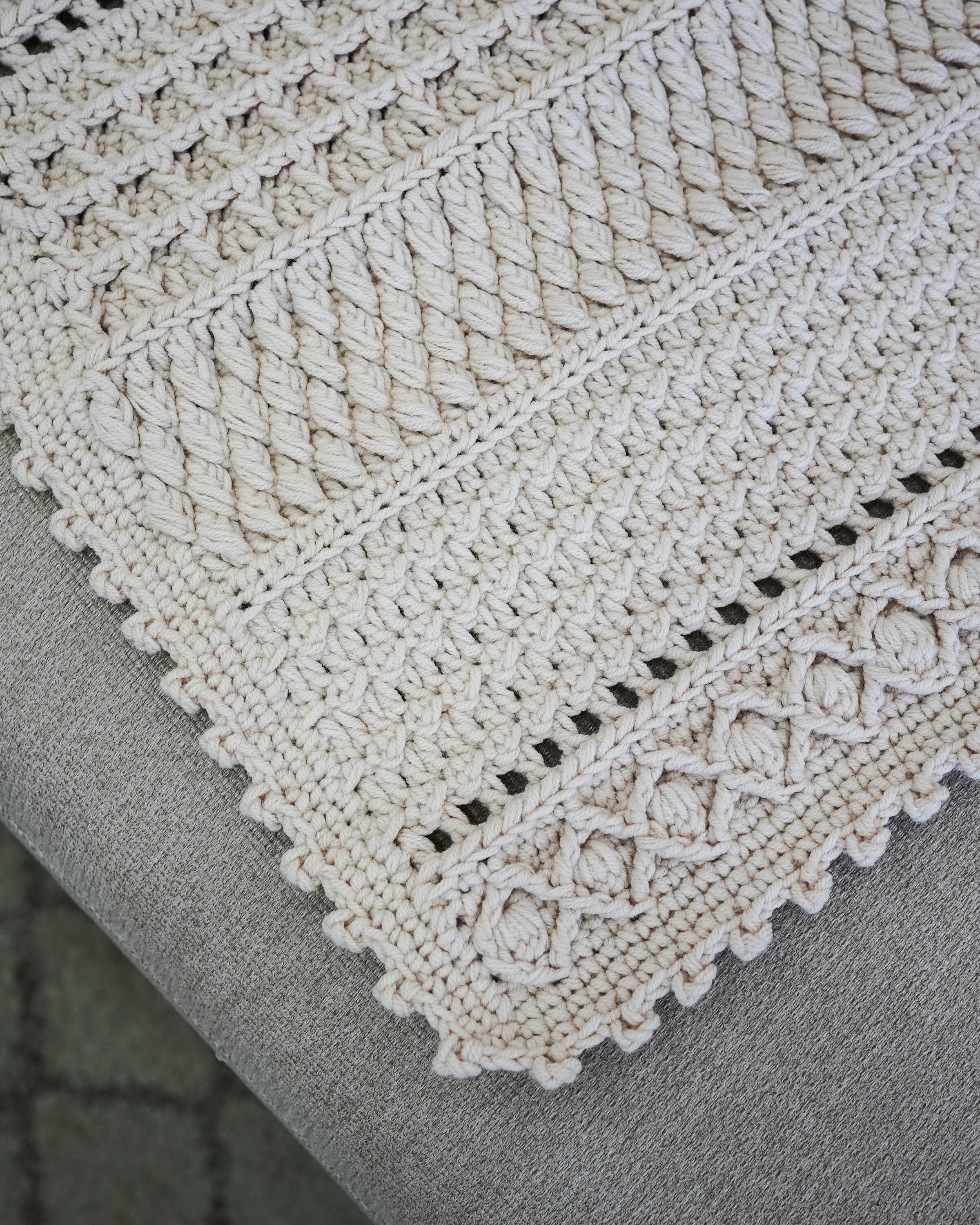 Easy Crochet Blanket Pattern: Modern Throw, 9 Sizes (video Tutorial ...