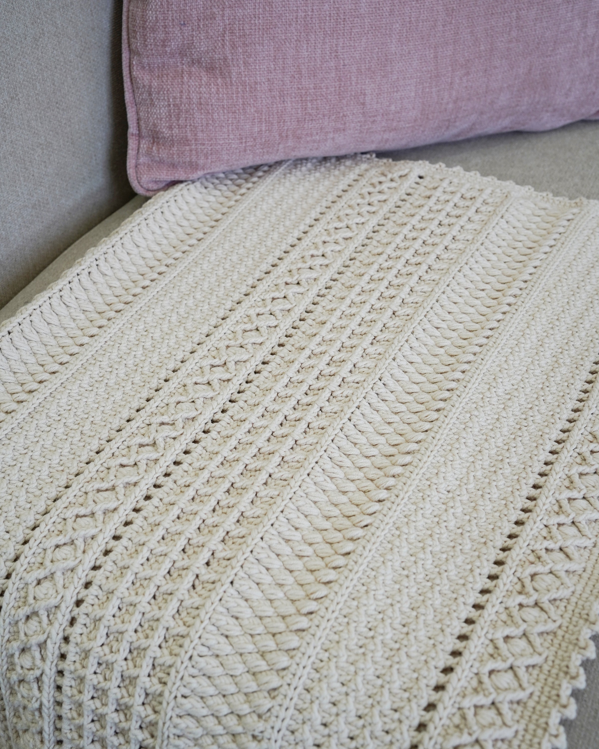 Easy Crochet Blanket Pattern: Modern Throw, 9 Sizes (video Tutorial ...