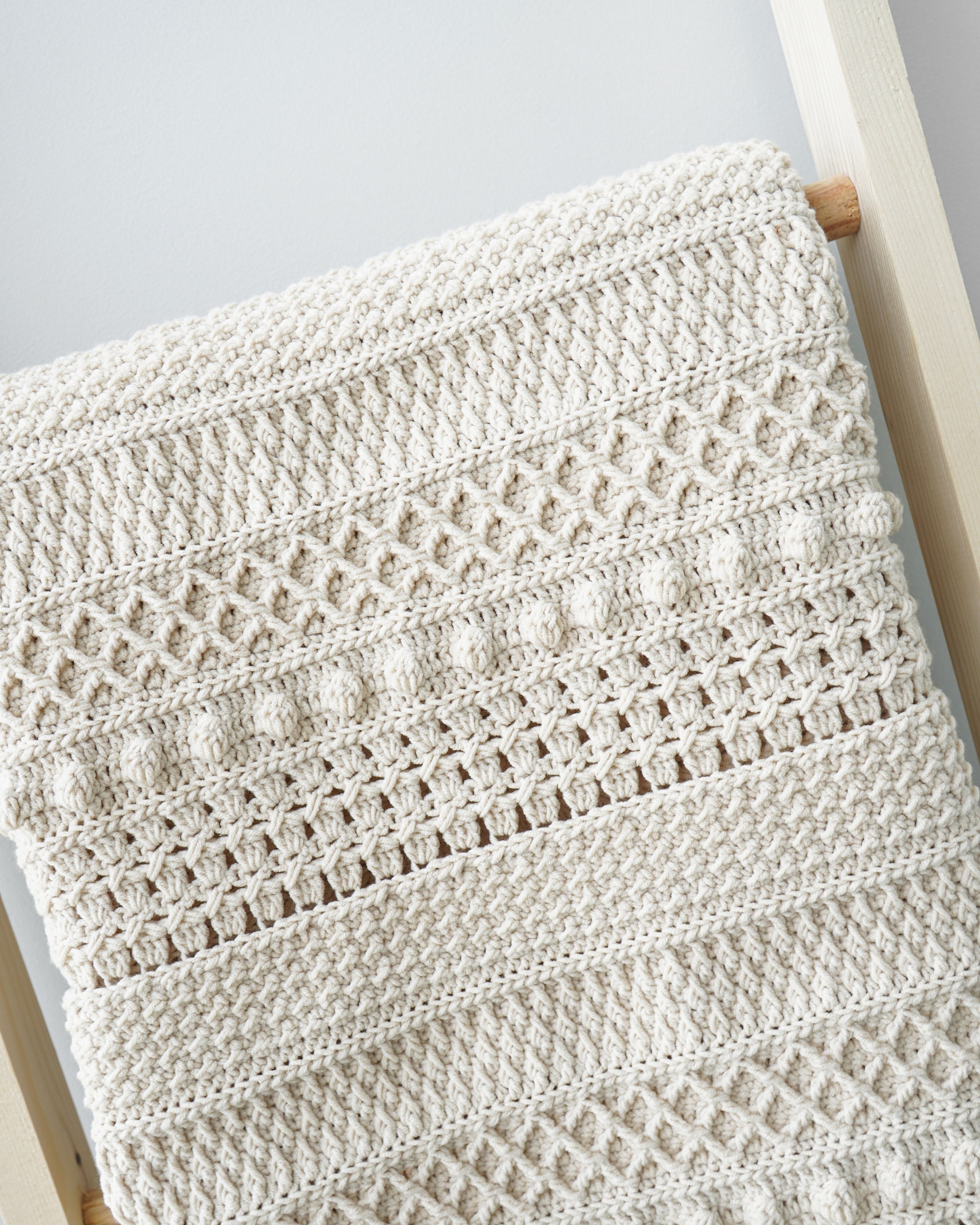 Easy Crochet Modern Blanket Pattern Video Tutorial Easy - Etsy Australia