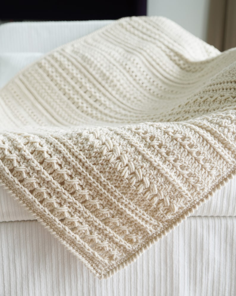 Easy Crochet Blanket Pattern: Modern Boho Throw, 9 Sizes (PDF Pattern ...