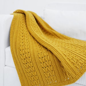 Easy crochet blanket pattern, Video tutorial, Baby crochet pattern, Crochet lapghan blanket, Throw blanket pattern, Cable blanket,11 sizes image 2