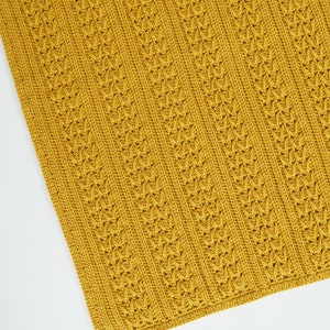 Easy crochet blanket pattern, Video tutorial, Baby crochet pattern, Crochet lapghan blanket, Throw blanket pattern, Cable blanket,11 sizes image 7