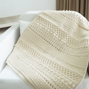 Easy Crochet Modern Blanket Pattern: Video Tutorial + Chart, 9 Sizes ...