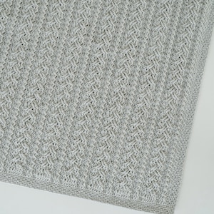 Crochet cable blanket pattern