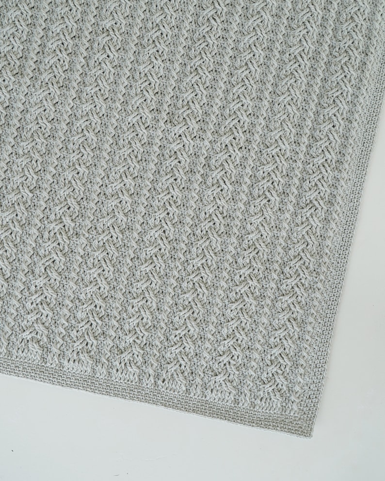 Crochet cable blanket pattern