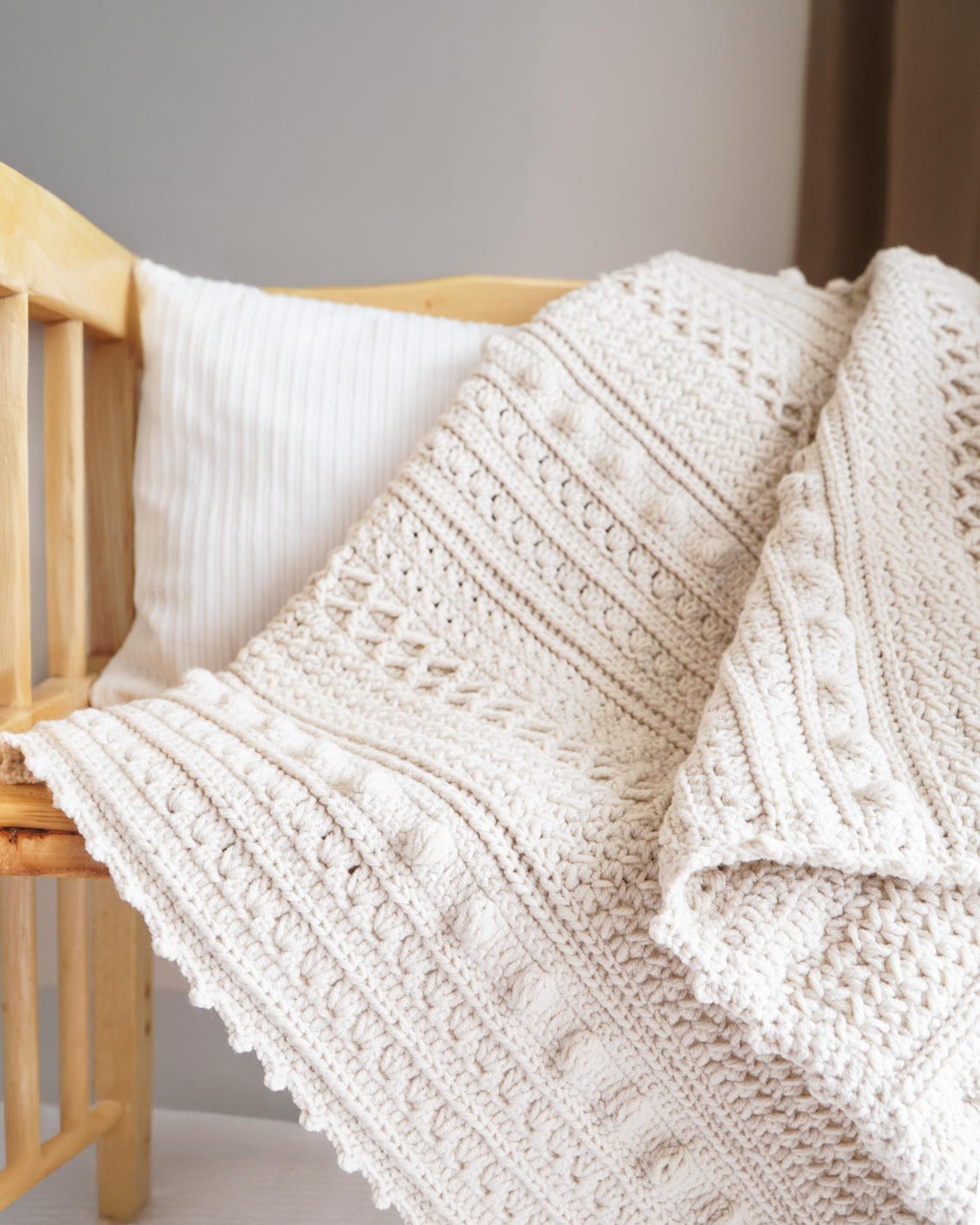 Easy Crochet Modern Blanket Pattern, Video Tutorial + Chart, Crochet ...