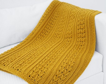Easy crochet blanket pattern, Video tutorial, Baby crochet pattern, Crochet lapghan blanket, Throw blanket pattern, Cable blanket,11 sizes