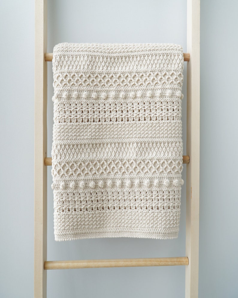 Easy Crochet Modern Blanket Pattern Video Tutorial Easy - Etsy Australia