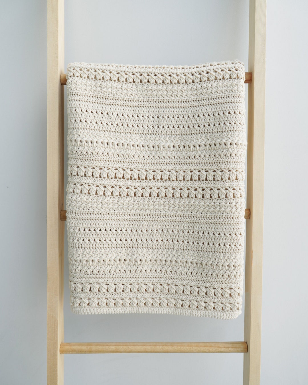 Easy Crochet Blanket Pattern: Modern Boho Throw, 9 Sizes (PDF Pattern ...