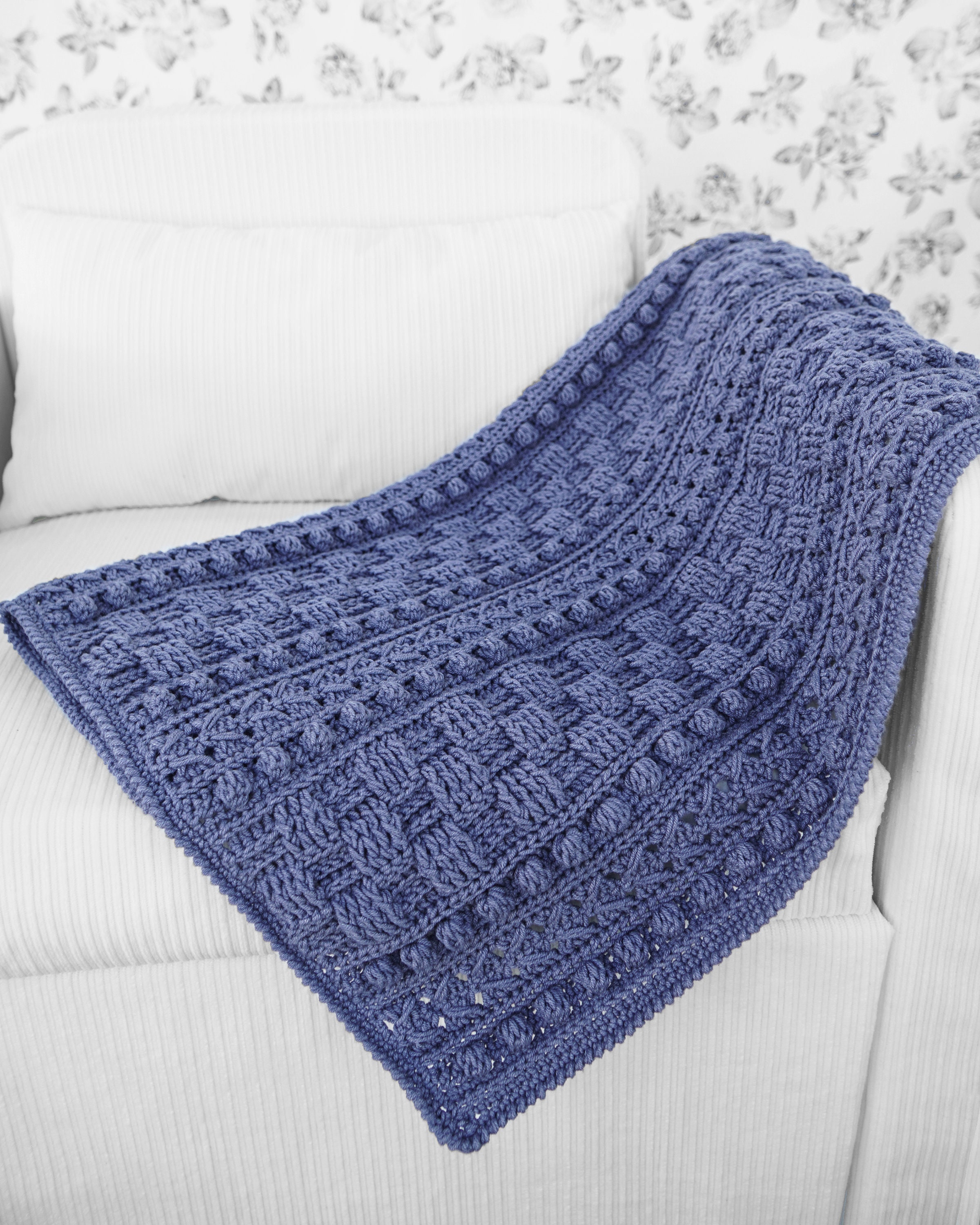 Easy Crochet Modern Blanket Pattern, Video Tutorial + Chart, Easy ...