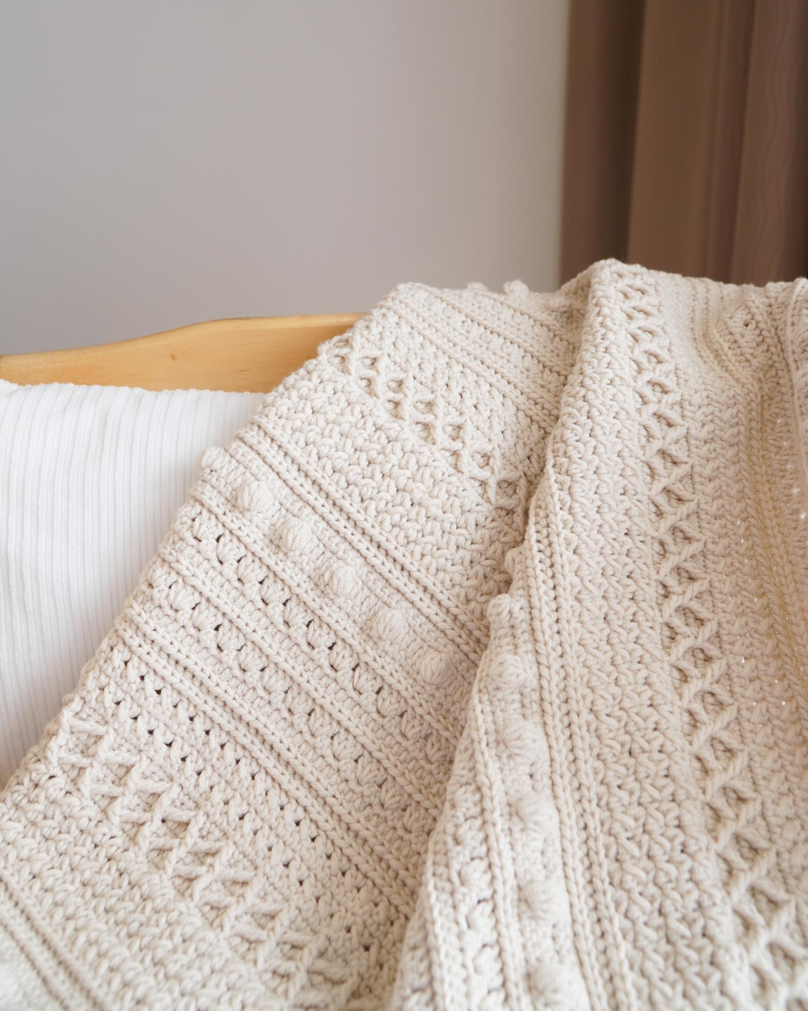 Easy Crochet Modern Blanket Pattern, Video Tutorial + Chart, Crochet ...