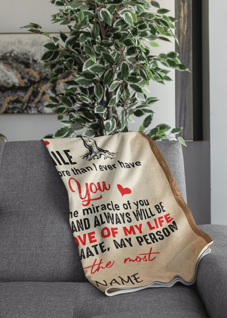Personalized to My Wife Blankets From Husband, Wife Birthday Gifts