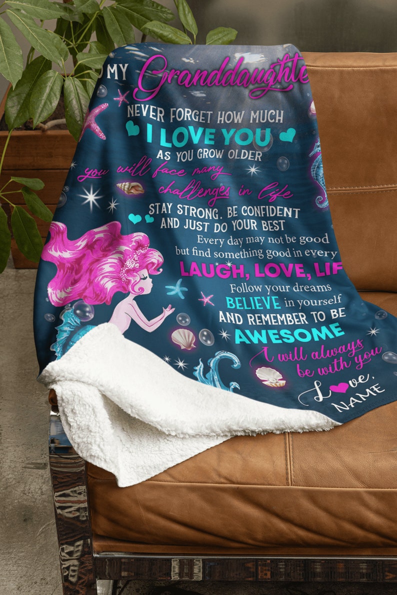 Personalized to My Granddaughter Blanket From Grandma, Granddaughter