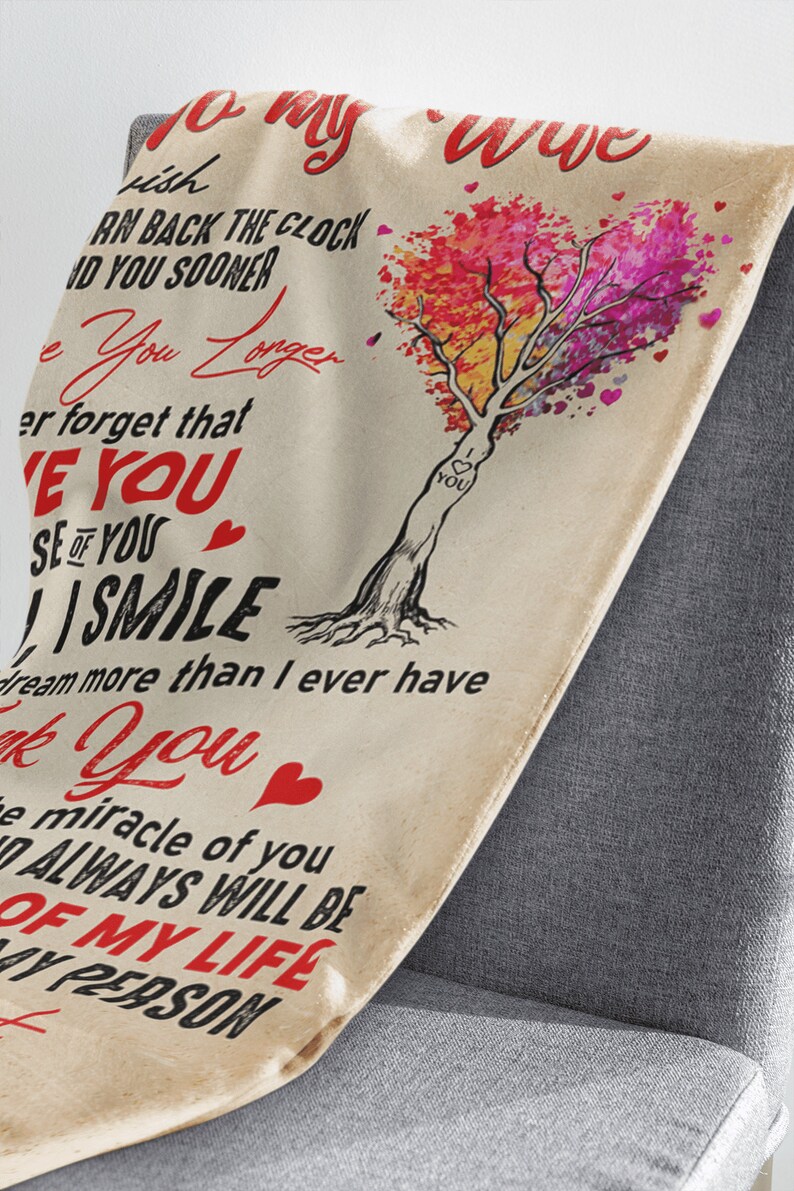 Personalized to My Wife Blankets From Husband, Wife Birthday Gifts