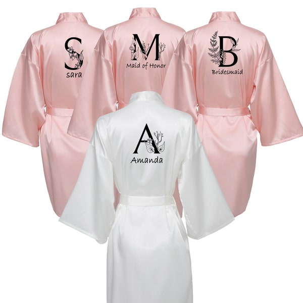 Bridesmaid Robes, Satin Bridal Robe, Bridal Party Robes, Wedding Gift