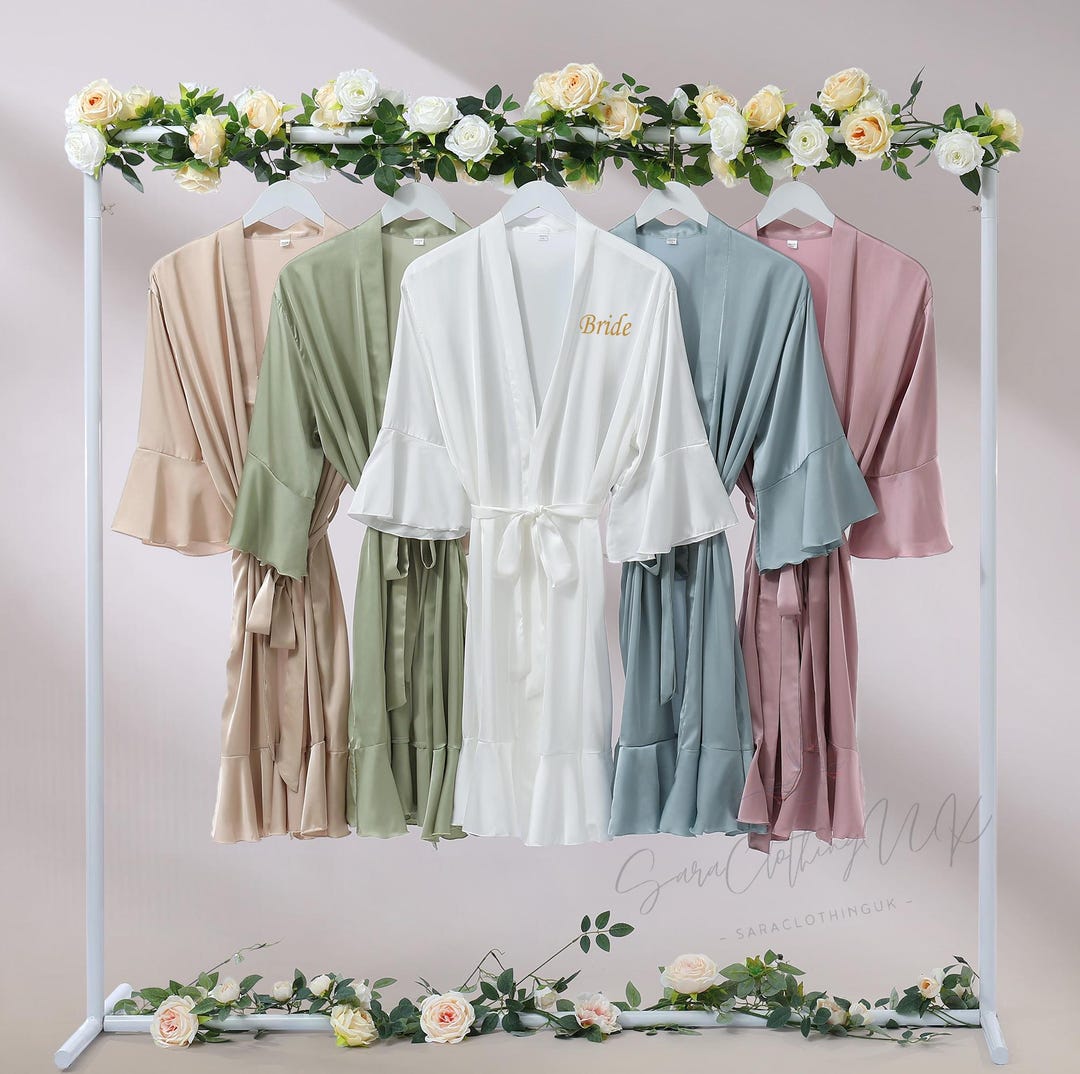 Personalised Prom Robe Personalized Bridesmaid Proposal Robes, Getting Ready Outfits, Matching ...
