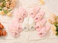 Bridesmaid Slippers, Personalized Fluffy Slippers, Bridal Cross Slippers, Bachelorette Party Gift