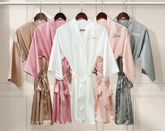 Bridesmaid Robe Gifts, Custom Satin Robes, Bridesmaid Proposal, Gift for Her, Bridesmaid Robes, Bachelorette Party Robes