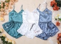 Dusty Blue Bridesmaid Pajamas, Customization Camisole Set, Bridal Party Pajamas, Bridesmaid Proposal Gifts
