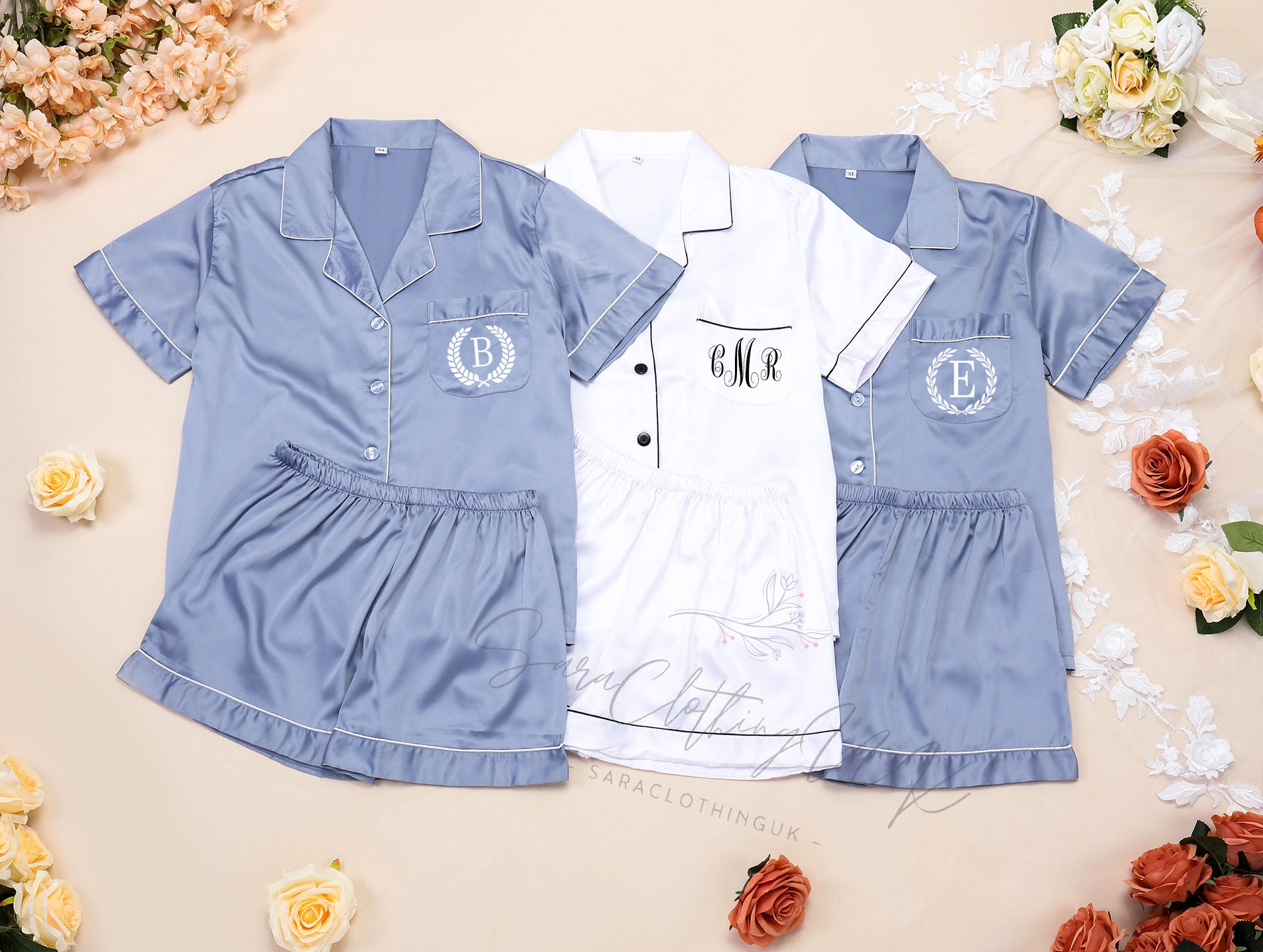 【新品未使用】Embroidery Pajamas Shirts Embroidered PJ Shirt | Gap
