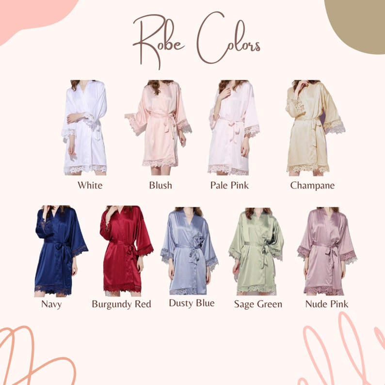 Bridesmaid Robes, Monogram Robe, Bridesmaid Robes Personalized, Bridesmaid Gift Idea image 7