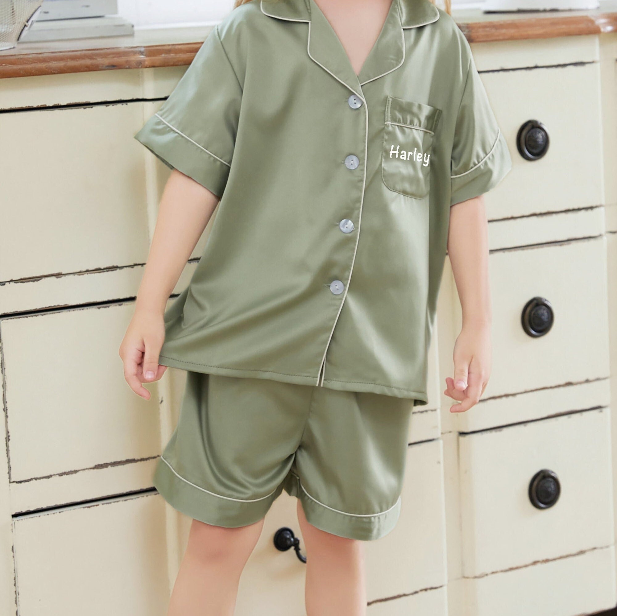 Flower Girl Pajamas Bridesmaid Pajamas Bridal Party Pajamas Etsy UK