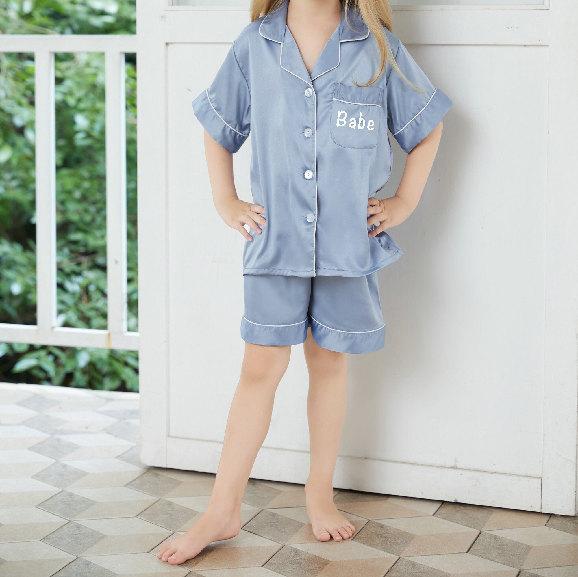 Flower Girl Pajamas Bridesmaid Pajamas Bridal Party Pajamas Etsy UK