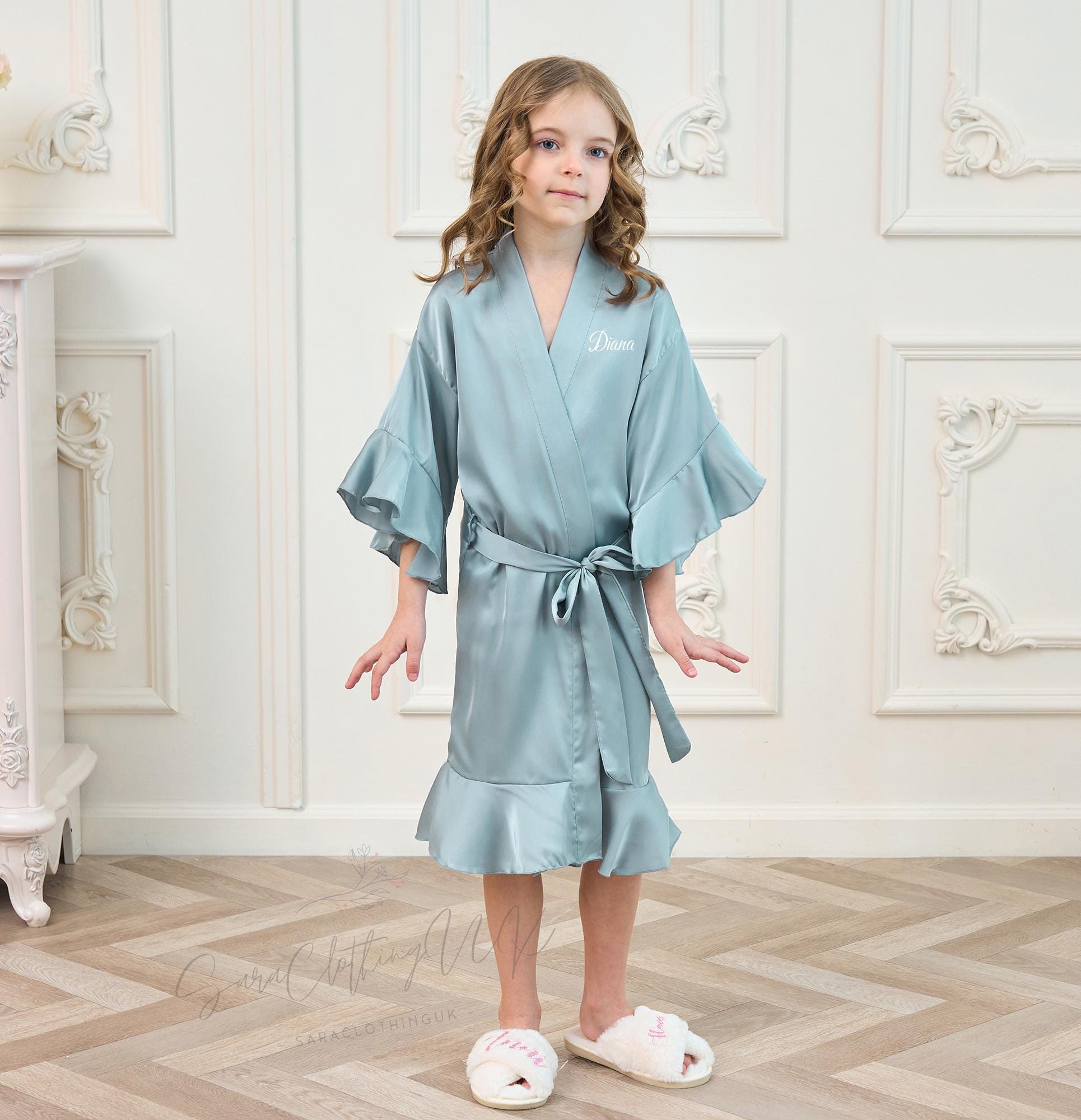 Girls Robe 16 Bridal Party Flower Girls Robes, Custom Spa Birthday Party Robes ...