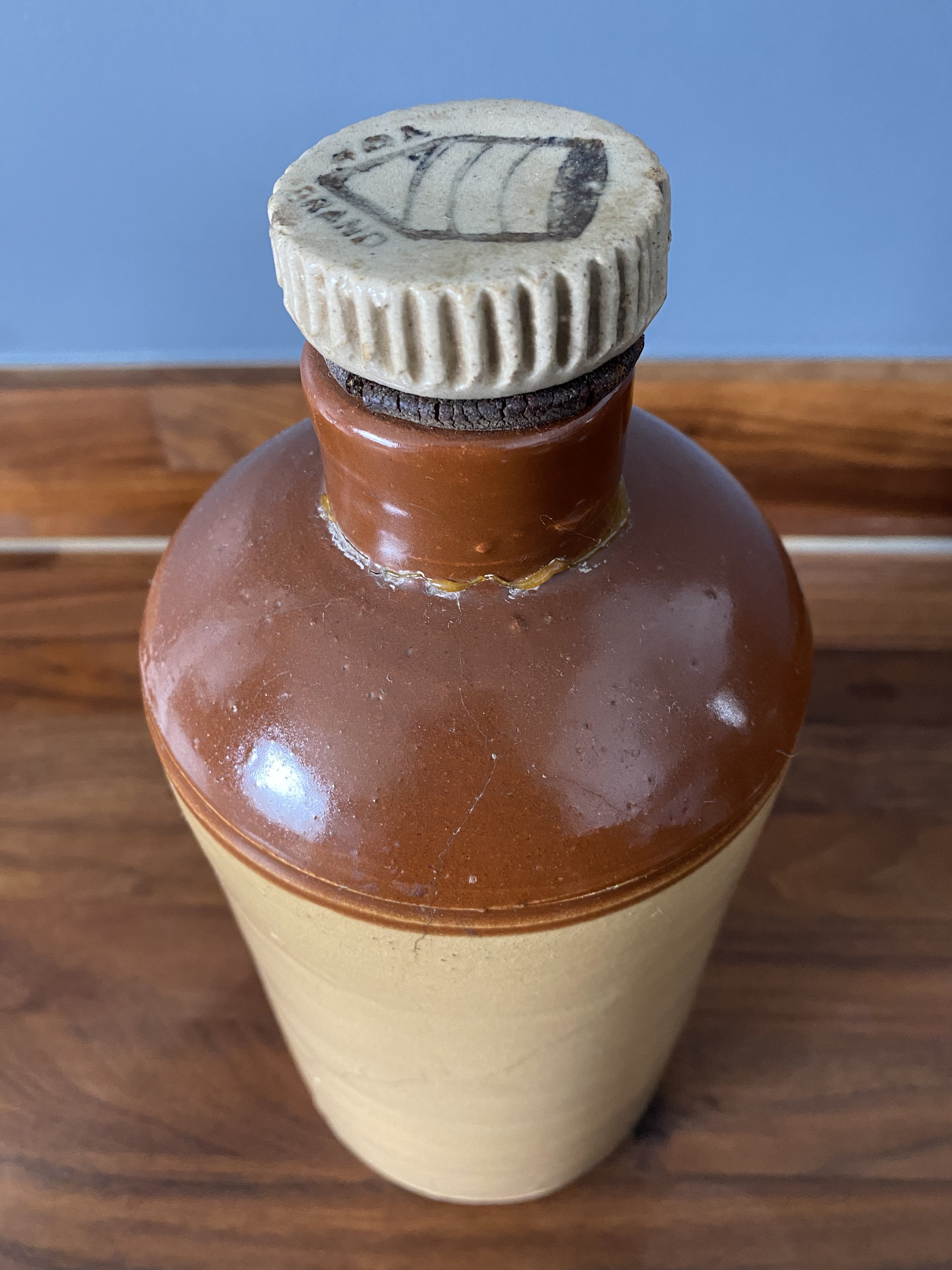 Vintage Stoneware Hot Water Bottle With Rubber Seal 11 Inches Etsy