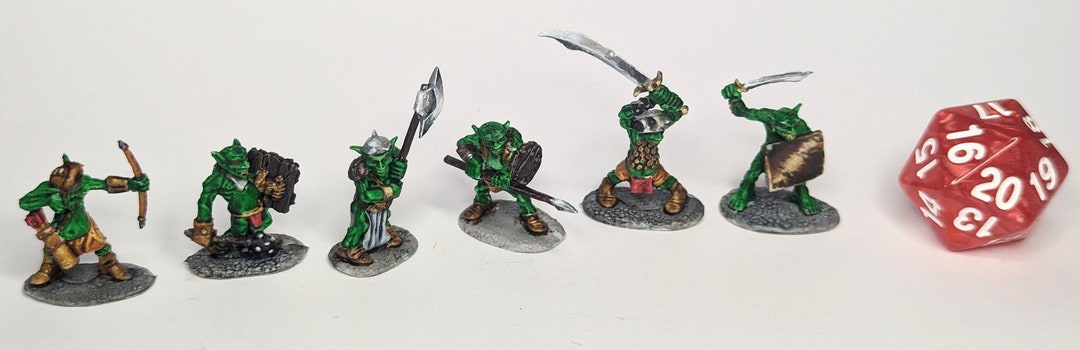 Set of Six Hand Painted Reaper Bones Goblin Minis - Etsy