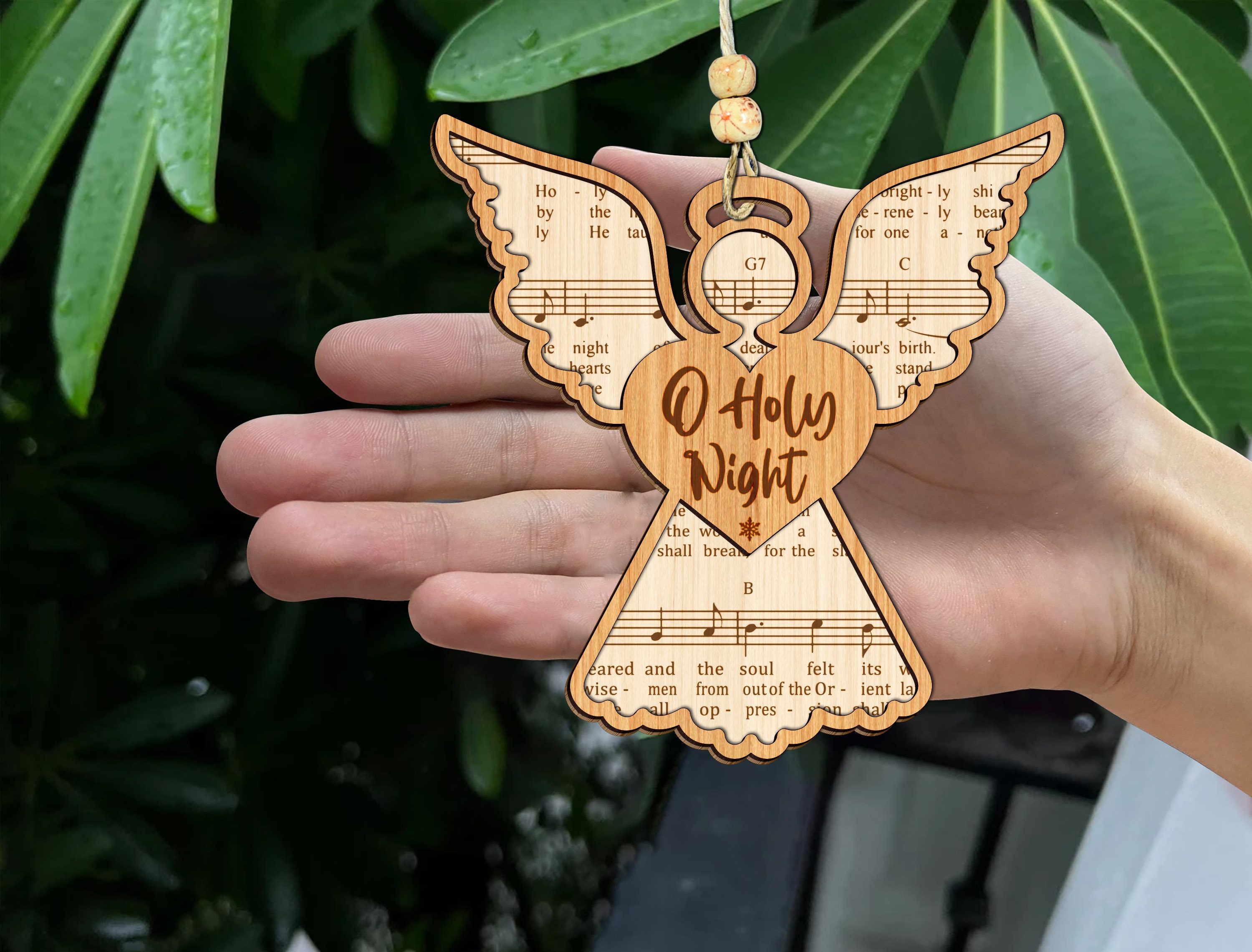 Christmas Sheet Music Ornaments SVG Bundle, Christmas Angel Svg ...