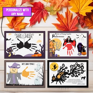 Personalized Halloween Handprint Sign svg, Halloween sign svg, Boo SVG, Stand decor laser file, Glowforge svg files, Instant Download