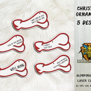 Funny Ornaments SVG Bundle, Christmas ornament, Funny Quote svg, Wood Ornament Svg, Laser cut file,Glowforge svg files,Instant Download