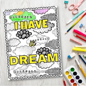 Martin Luther King, Jr. Coloring Pages | MLK Coloring Pages | MLK Activities | January MLK Day | Black History Month | Civil Right Activist