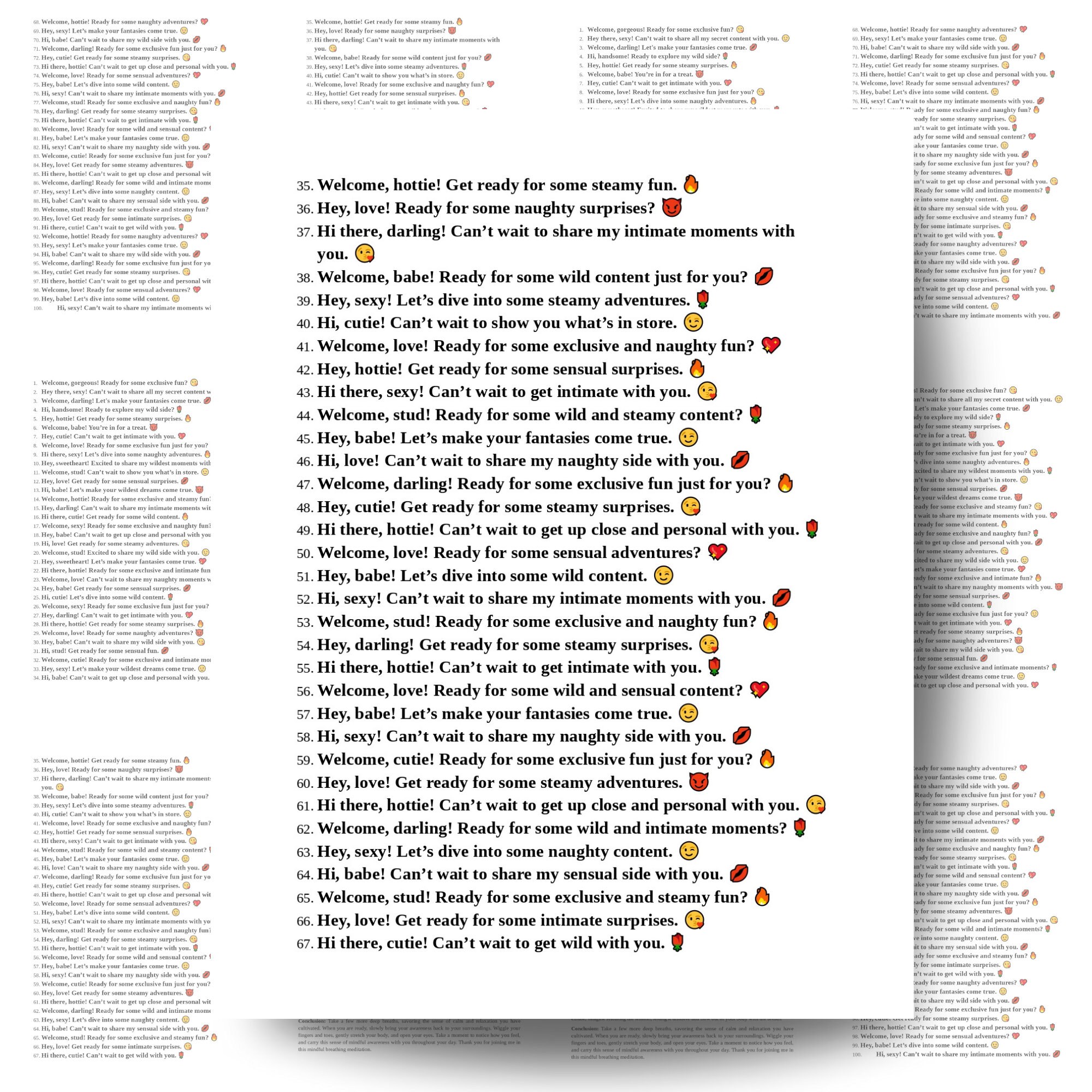 Onlyfans Welcome Messages, Onlyfans Script, Fansly Script, Onlyfans