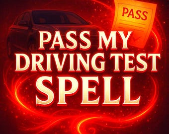 Bestehen Sie meinen Führerschein für Vertrauen, Ruhe und Erfolg am Testtag. Hexenflasche mit Basilikum, Pfefferminze, Tigerauge