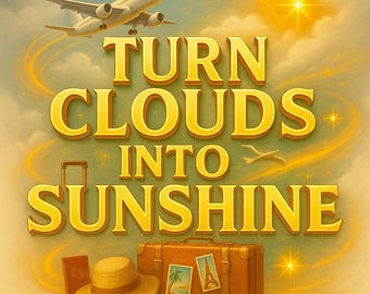 Vacation Weather Spell Jar to Manifest Sunny Weather, Safe Travels & Beautiful Days on Holiday, Witch Bottle with Orange Peel, Salt,Citrine