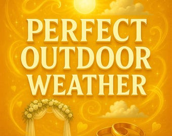 Sunny Wedding Weather Spell, Best Wedding Spell, Perfect Weather Spell, Ceremony Spell, Weather Luck, Stop Rain Spell, Perfect Day Spell