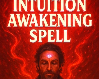 Feitiço para despertar a intuição, ativação do terceiro olho, desenvolvimento psíquico, orientação espiritual e ritual de energia da sabedoria interior.