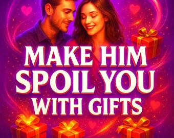 Make Him Spoil You with Gifts Spell for Generosity, Romantic Giving, Luxury Treatment, Abundance Flow and Devoted Relationship Ritual