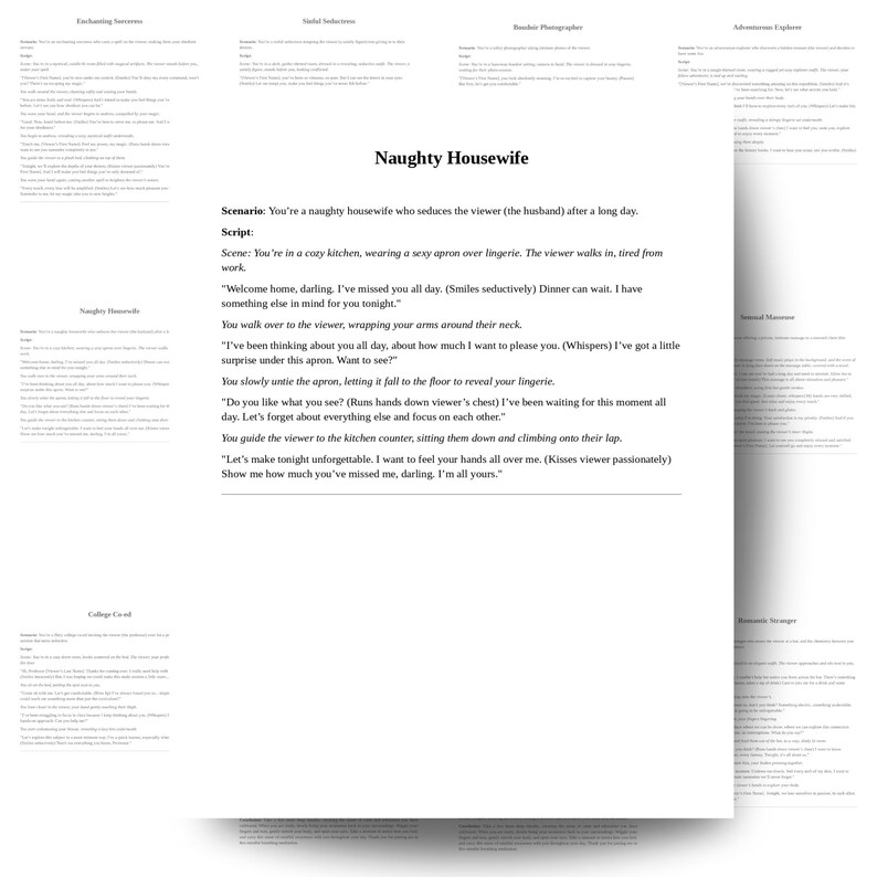 Roleplay Script, Fansly Script, Onlyfans Content Ideas, Spicy Script