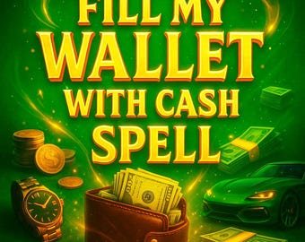 Real Money Spell, Prosperity Spell, Success Spell, Instant Money Ritual, Money Magnet, Rich Spell, Manifesting Money Blessing, Wealth Ritual