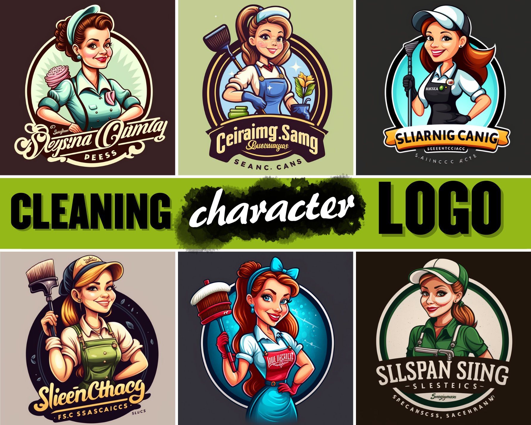 Cleaning Logo Design, Cleaning Service Logo Design, Cleaning Business