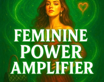 Feminine Power Amplifier Spell for Confidence, Divine Feminine Energy, Goddess Activation, Beauty Magnetism, Custom Witch Ritual