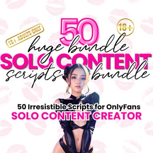 OnlyFans Solo Content Kit, onlyfans ideas, Sexting Script, Joi Script, nsfw ideas, Onlyfans Content Ideas, onlyfans captions, Fansly Script