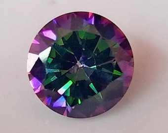 2.5 Ct Certified Natural Alexandrite Colour Change Round Cut Rainbow Color Mystic Loose Alexandrite Gemstone jewellery making stone & ring !